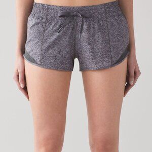 Lululemon Hotty Hot Short (2 1/2") Heathered Black Sz 12